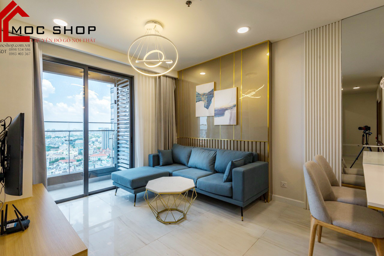 sofa phòng khách đơn giản, sang trọng
